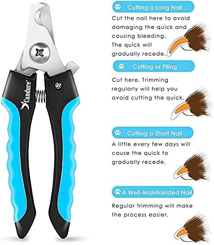 Candure Dog Nail Clippers Professional Pet Nail Clipper Suitable 6