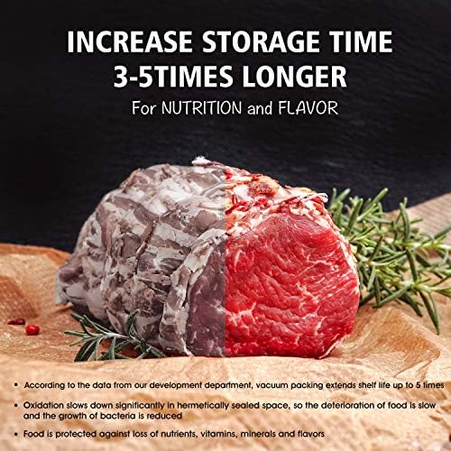 BoxLegend Vacuum Sealer Bags 11”x50′ (2 Pack), Food Saver Bags Rolls, Sac Sous 5
