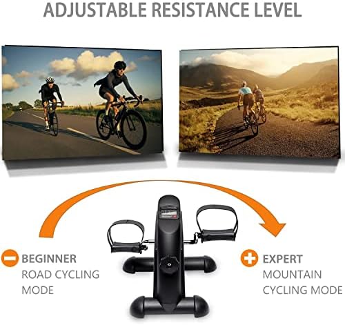 TODO Mini Exercise Bike Pedal Exerciser with LCD Monitor for Leg and Arm 3