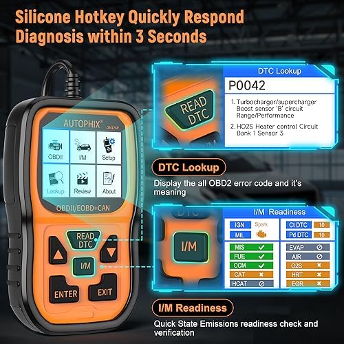 AUTOPHIX OBD2 Scanner Enhanced OM126P Vehicle Code Reader Auto Diagnostic Scan 5