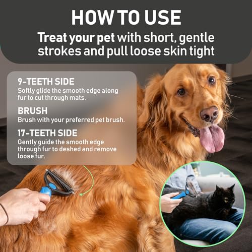 Maxpower Planet Pet Grooming Brush – Double Sided Shedding 5
