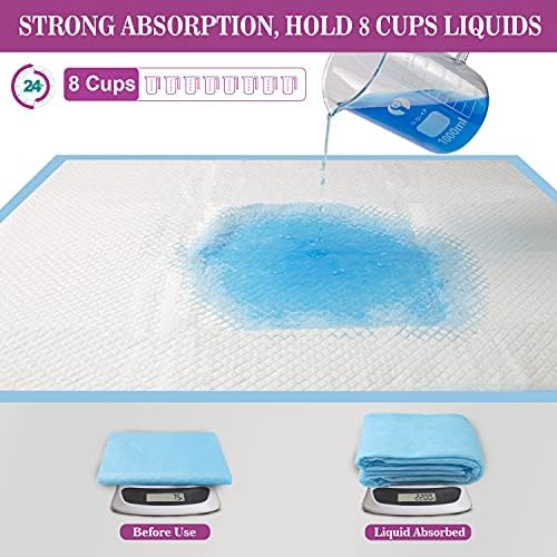 IMMCUTE Dog Pee Pads Extra Large 28″x34″, X-Large Training Puppy Pee Pads Super 2