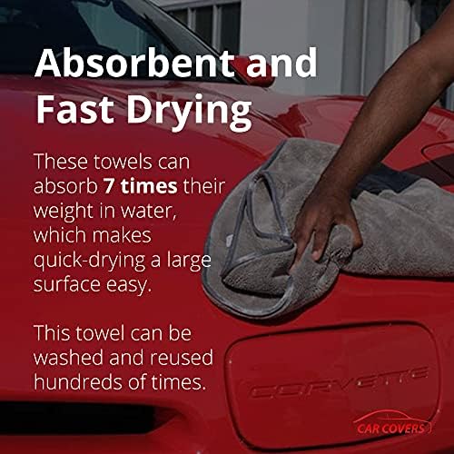Platinum Quick Dry Microfiber Towels for Cars – Set of 2 Car Drying Towels 4