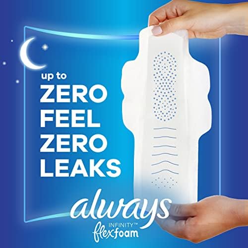 Always Infinity Feminine Pads for Women, Size 5 Extra Heavy Overnight 2