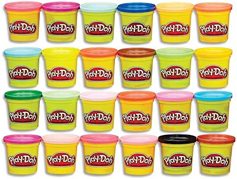 Play-Doh Modeling Compound 24-Pack Case of Colors, Party Favors, Non-Toxic,