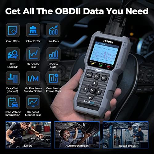 TOPDON AL500B OBD2 Scanner Battery Tester 2 in 1 Code Reader, Full OBDII 3