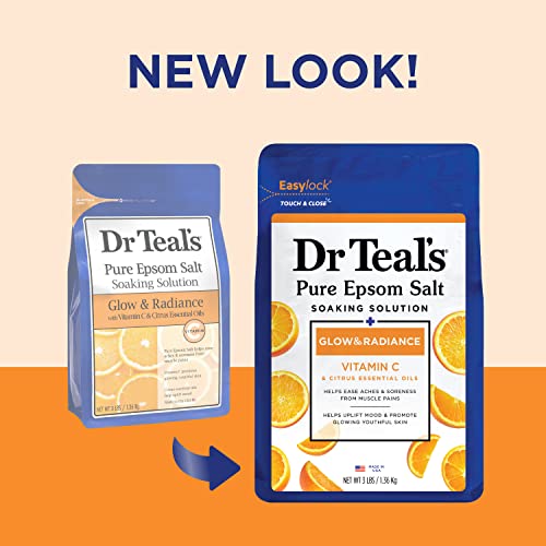 Dr Teal’s Pure Epsom Salt Soak, Glow & Radiance with Vitamin C & Citrus 2