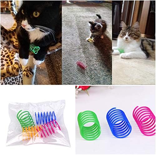 Andiker Cat Spiral Spring, 12 Pc Cat Creative Toy to Kill Time and Keep Fit 7