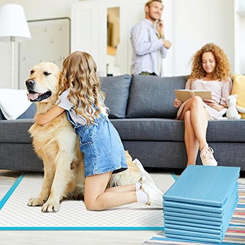 IMMCUTE Dog Pee Pads Extra Large 28″x34″, X-Large Training Puppy Pee Pads Super 9
