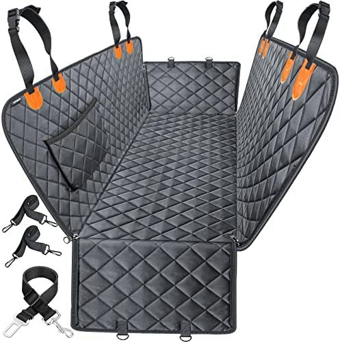 URPOWER Dog Car Seat Cover for Pets 100% Waterproof Seat Cover Hammock 600D