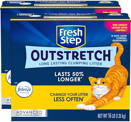 Fresh Step Outstretch, Clumping Cat Litter, Advanced, Extra Large, 32 Pounds
