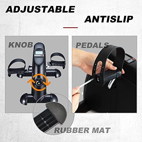 TODO Mini Exercise Bike Pedal Exerciser with LCD Monitor for Leg and Arm 5