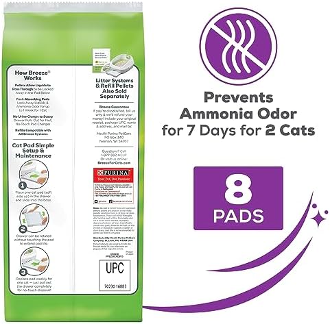 Purina Tidy Cats Cat Litter Breeze Pads Refill Pack Multi Cat Litter Pads 5