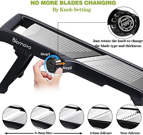 Mandoline Slicer, Vegetable Mandolin Slicer for Kitchen, Adjustable Thickness 2