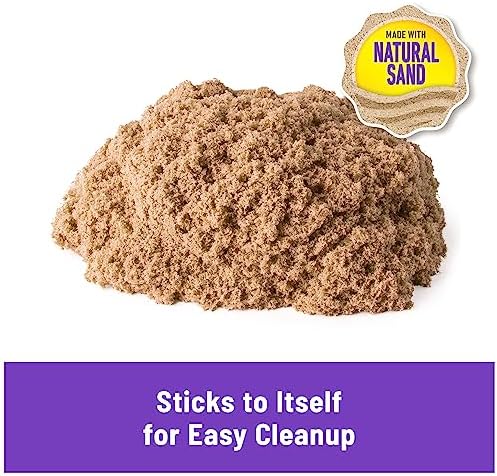 Kinetic Sand, The Original Moldable Play Sand, 3.25lbs Beach Sand, Sensory Toys 4