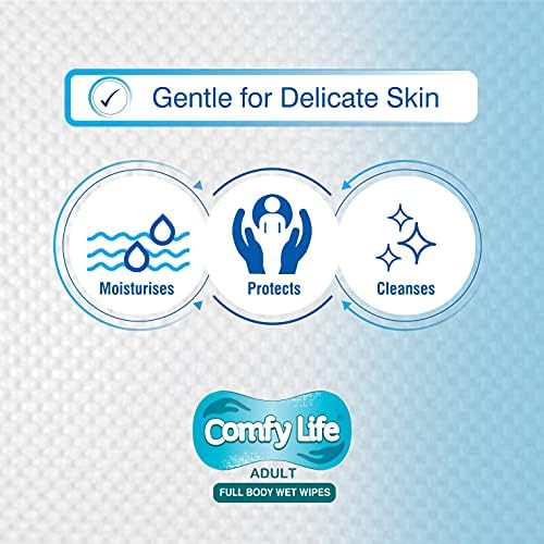 Comfy Life Premium Full Body Cleansing Wet Wipes for Adults – Large Luxury 5