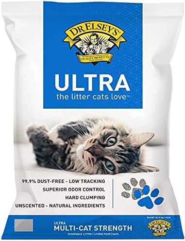 Dr. Elsey’s Premium Clumping Cat Litter - Ultra - 99.9% Dust-Free, Low Tracking