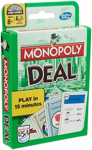 Hasbro Gaming Monopoly Deal Card Game, Quick-Playing Card Game for 2-5 Players 2