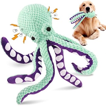 Fuufome Squeaky Dog Toys for Large Dogs: Plush Dog Toys with Soft Fabric