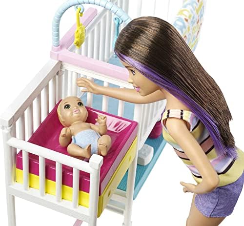 Barbie Skipper Babysitters Inc Dolls & Playset, Nap ‘n Nurture Nursery 3