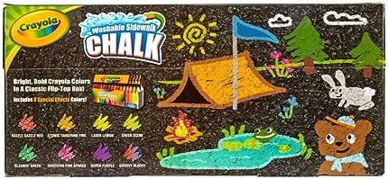 Crayola Ultimate Washable Chalk Collection (64ct), Bulk Sidewalk Chalk 6