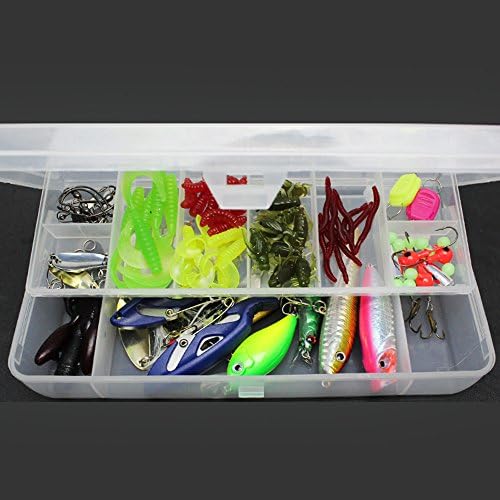 Docooler 73/101 /132/232 Pcs Fishing Lures Mixed Hard Baits Soft Baits Popper Crankbait 7