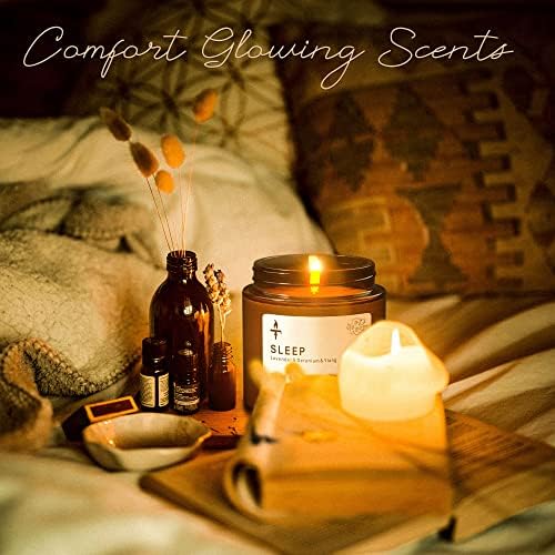 TRINIDa Sleep Candles Gifts for Women & Men – Lavender Scented Candles Gift Set 4