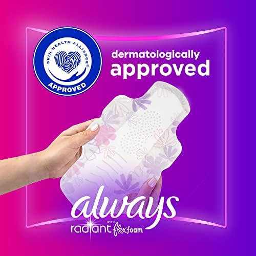 Always Radiant Feminine Pads for Women, Size 1 Regular 5