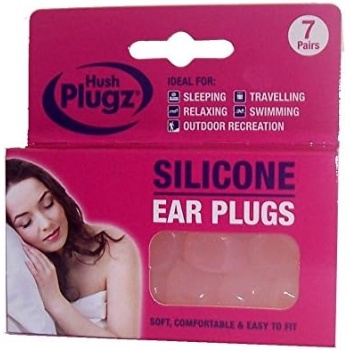 Hush 7 Pairs Plugz Silicone Earplugs - Pack of 7