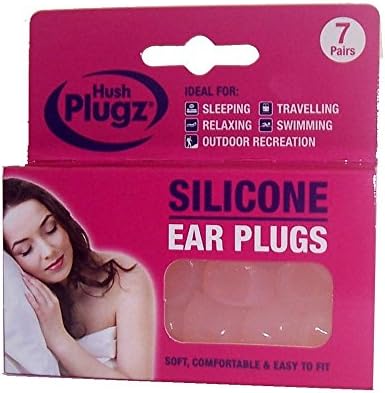 Hush 7 Pairs Plugz Silicone Earplugs - Pack of 7