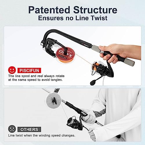 Piscifun Fishing Line Spooler, No Line Twist Spooling Station System 2