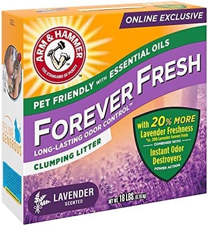 Arm & Hammer Forever Fresh Clumping Cat Litter Lavender, MultiCat 18lb 15