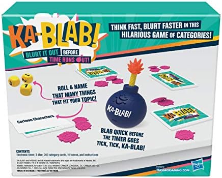 Hasbro Gaming Ka-Blab! Game for Families, Teens and Kids Ages 10 and Up 3