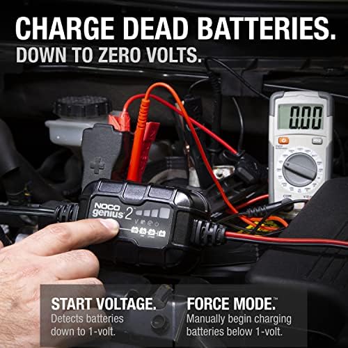 NOCO GENIUS2, 2A Car Battery Charger, 6V and 12V Automotive Battery Charger 3