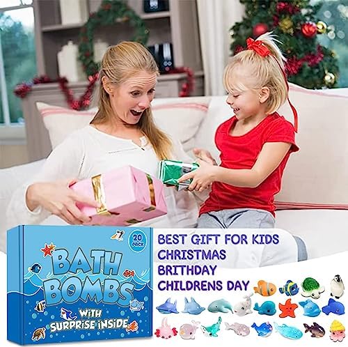 Bath Bombs for Kids with Surprise Marine Animals Inside, 20 Shell Kids Bath Bomb 6