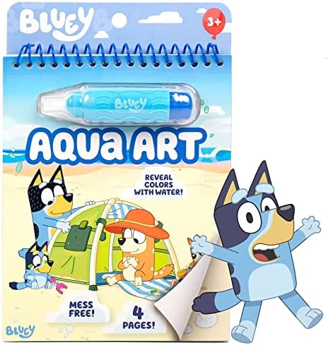 Horizon Group USA Bluey Aqua Art - Reusable Water Reveal Activity Pages