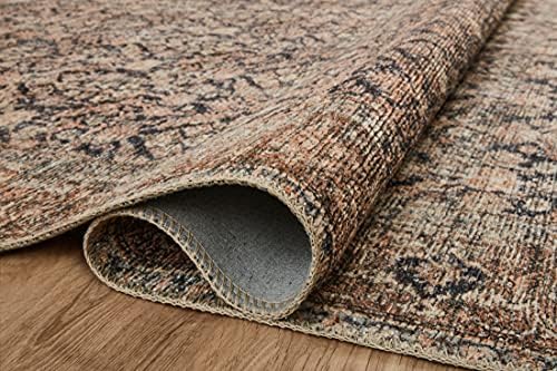 Amber Lewis x Loloi Billie Collection BIL-01 Ink / Salmon 7′-6″ x 9′-6″ Area Rug 11