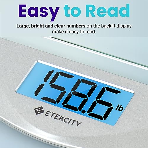 Etekcity Digital Bathroom Body Weight Scale, High Precision Smart Step-on 3