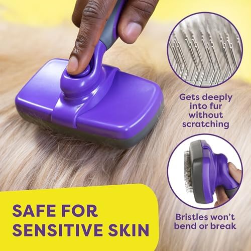 Hertzko Dog & Cat Brush, Dog Brush for Shedding, Cat & Dog Grooming 5