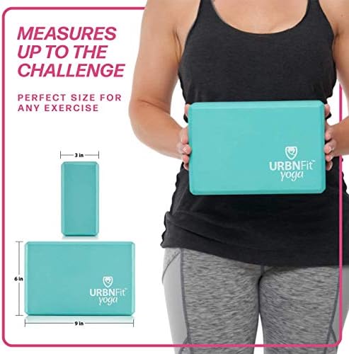 URBNFit Yoga Block – Moisture Resistant Brick to Improve Balance & Flexibility 7