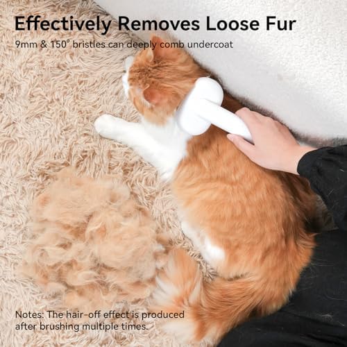 aumuca Cat Brush with Release Button, Cat Brushes for Indoor Cats Shedding 5