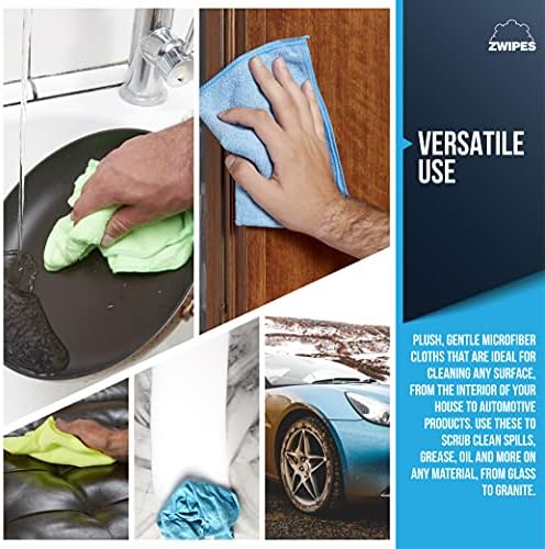 Zwipes 924 Microfiber Cleaning Cloths, 24 Pack 3