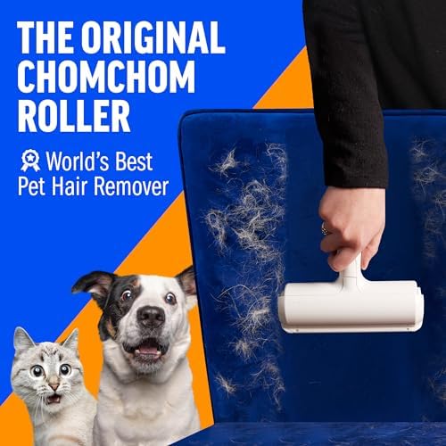 Chom Chom Roller Pet Hair Remover and Reusable Lint Roller – ChomChom Cat and 2