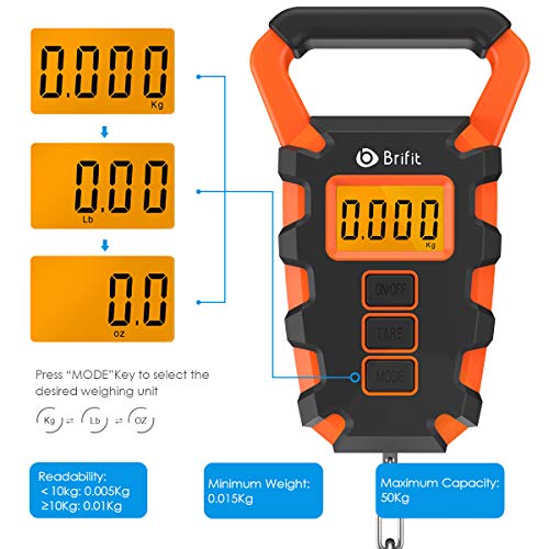 Newest Digital Fishing Scale with Ruler, 15g/50kg Electronic Digital Luggage Scale 2