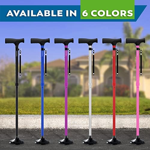 HONEYBULL Walking Cane for Men & Women – Foldable, Adjustable, Collapsible 7