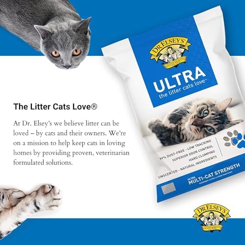 Dr. Elsey’s Premium Clumping Cat Litter – Ultra – 99.9% Dust-Free, Low Tracking 3