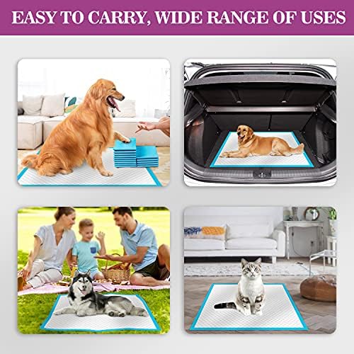 IMMCUTE Dog Pee Pads Extra Large 28″x34″, X-Large Training Puppy Pee Pads Super 8