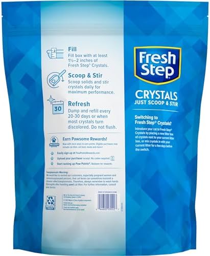 Fresh Step Crystals, Premium Cat Litter, Scented, 8 Pounds (Pack of 2)Package 6