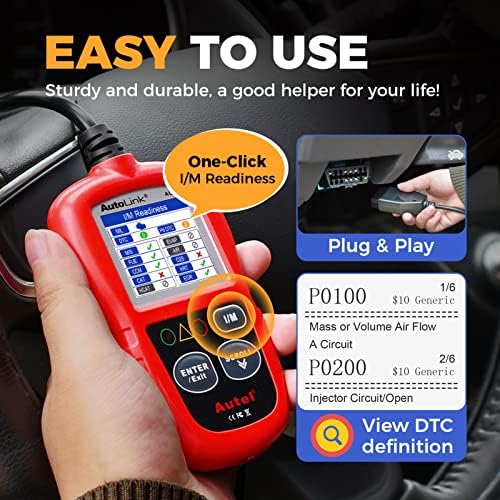 Autel Professional OBD2 Scanner AL319 Code Reader, Enhanced Check 4