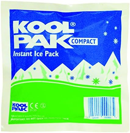 Koolpak Compact Instant Cold Ice Pack, 15 x 15 cm (Pack of 20)